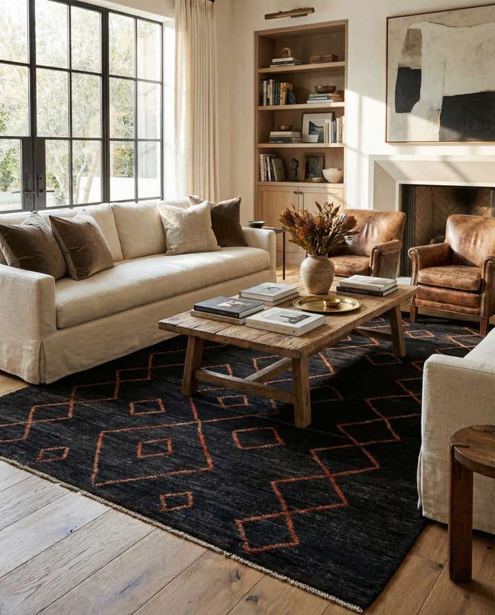 8' 6 x 11' 8 Hand Knotted Moroccan Wool Rug