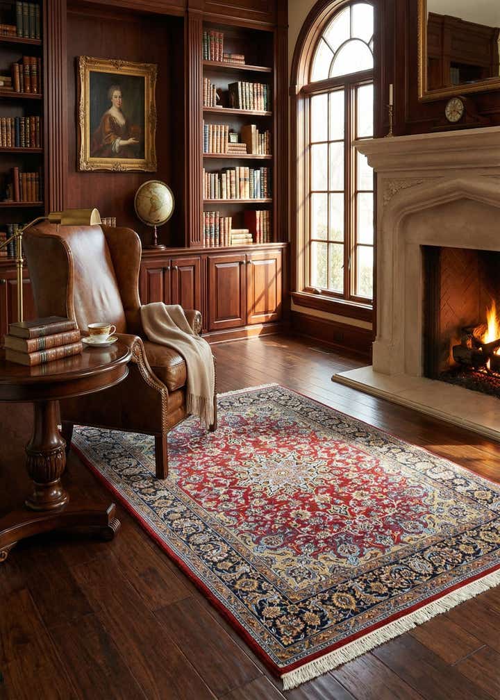 3' 7 x 5' 9 Isfahan Rug