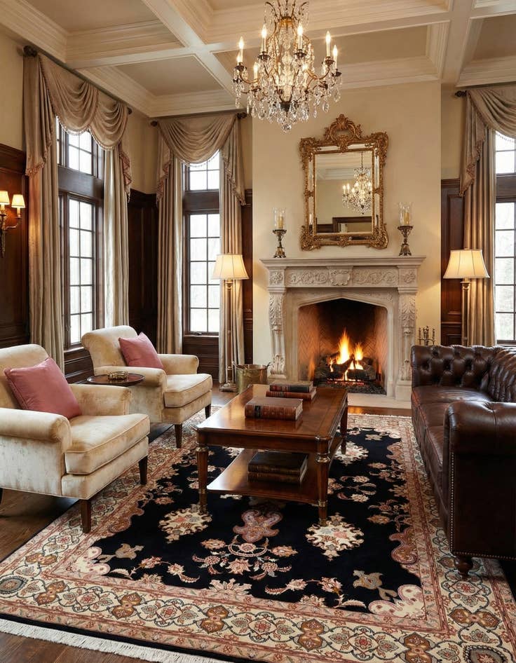 Detail image of  5' x 6' 9 Tabriz Rug