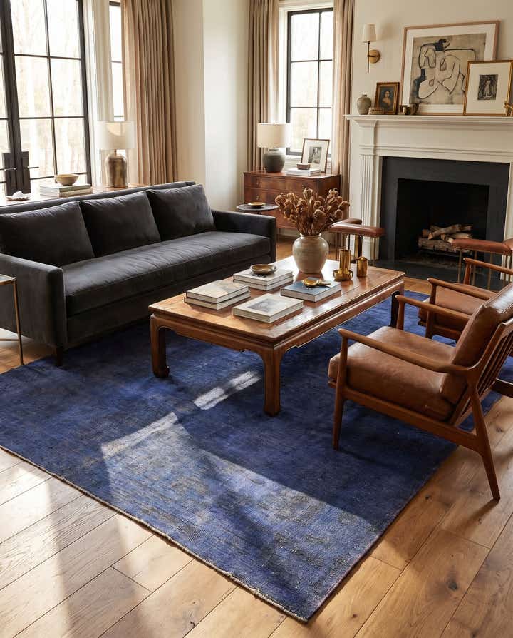 6' 7 x 9' 8 Hand Knotted Ultra Vintage Persian Wool Rug