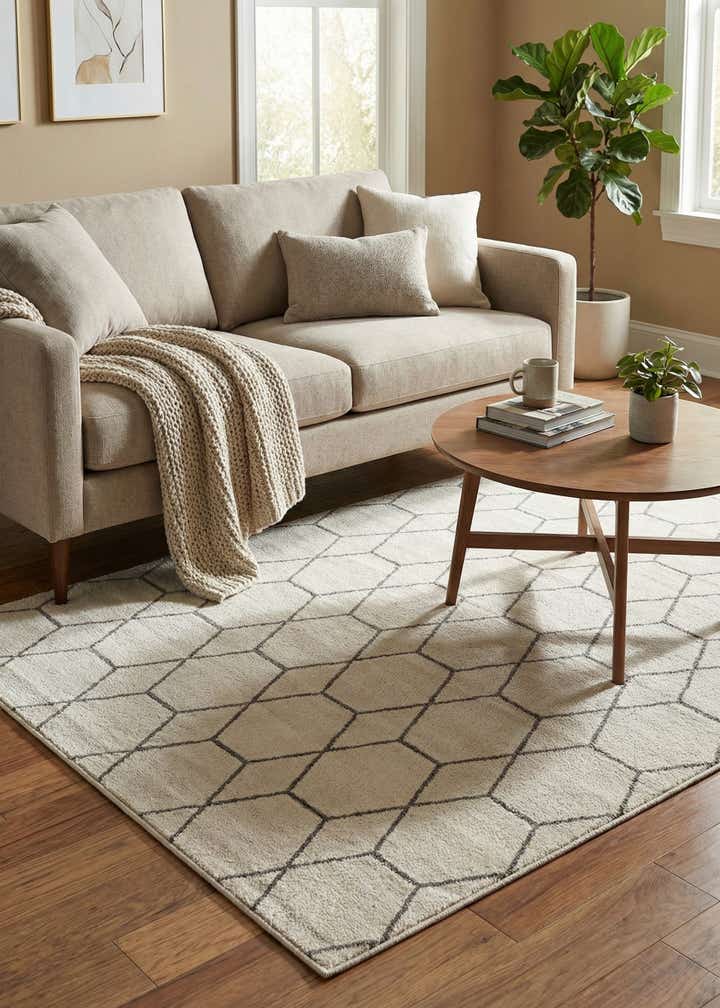 4' x 6' Trellis Frieze Rug
