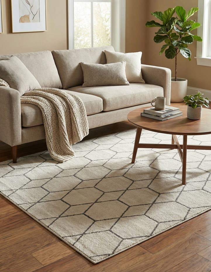 4' x 6' Lattice Frieze Rug