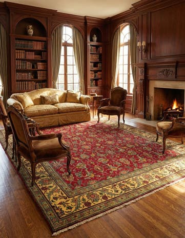 9' 6 x 12' 6 Hand Knotted Tabriz Persian Wool Rug