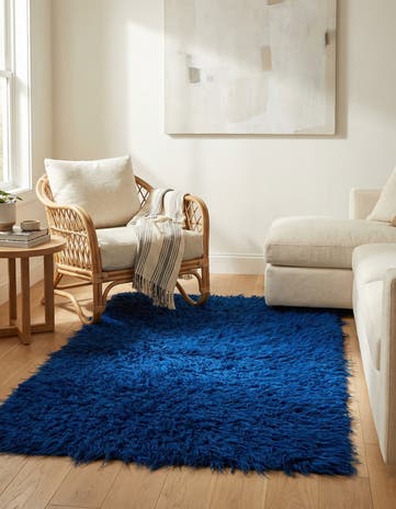 3' 4 x 5' 9 Hand Knotted Moroccan Wool Rug