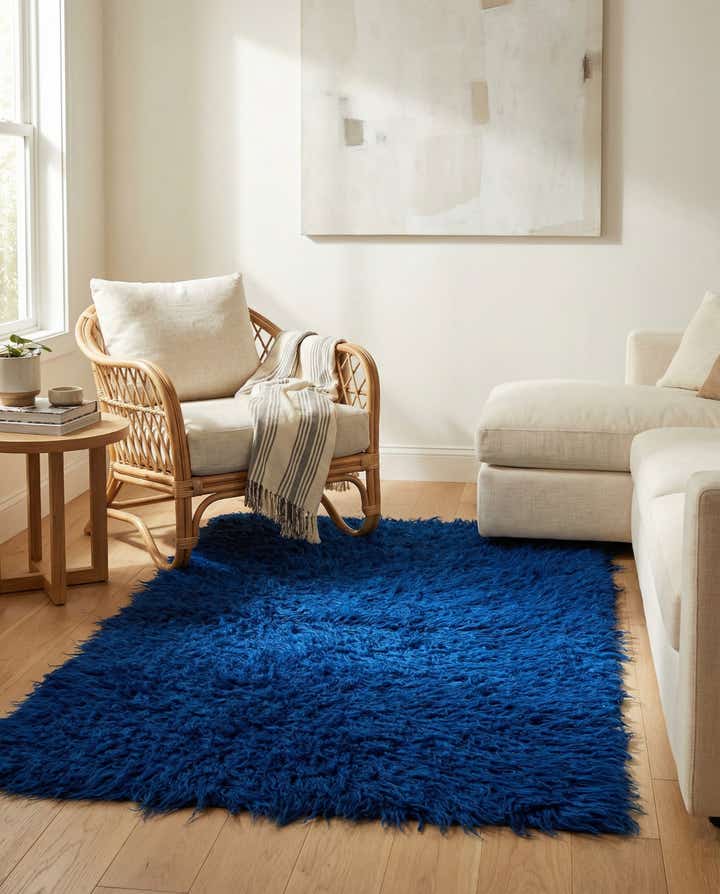 3' 4 x 5' 9 Hand Knotted Moroccan Wool Rug