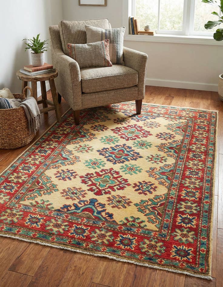 Detail image of 2' 9 x 3' 9  Hand Knotted Kazak Rug