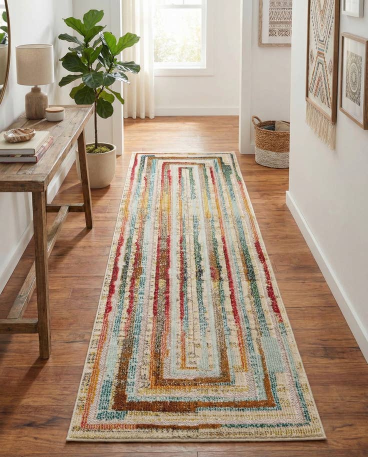 Detail image of 2' x 8' Easy-Clean Casablanca Indoor / Outdoor Runner Rug