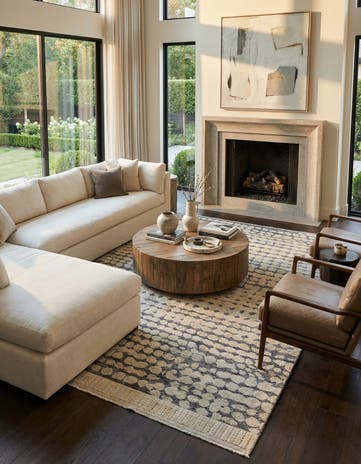 8' 11 x 13' Hand Knotted Darya Wool Rug