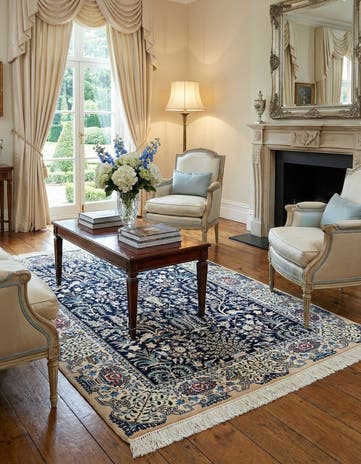 3' 6 x 5' 7 Hand Knotted Nain Rug