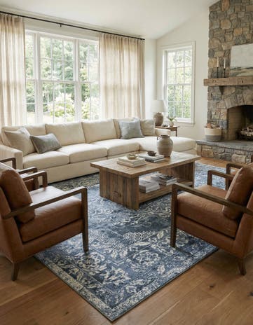 Blue Oxford Rug