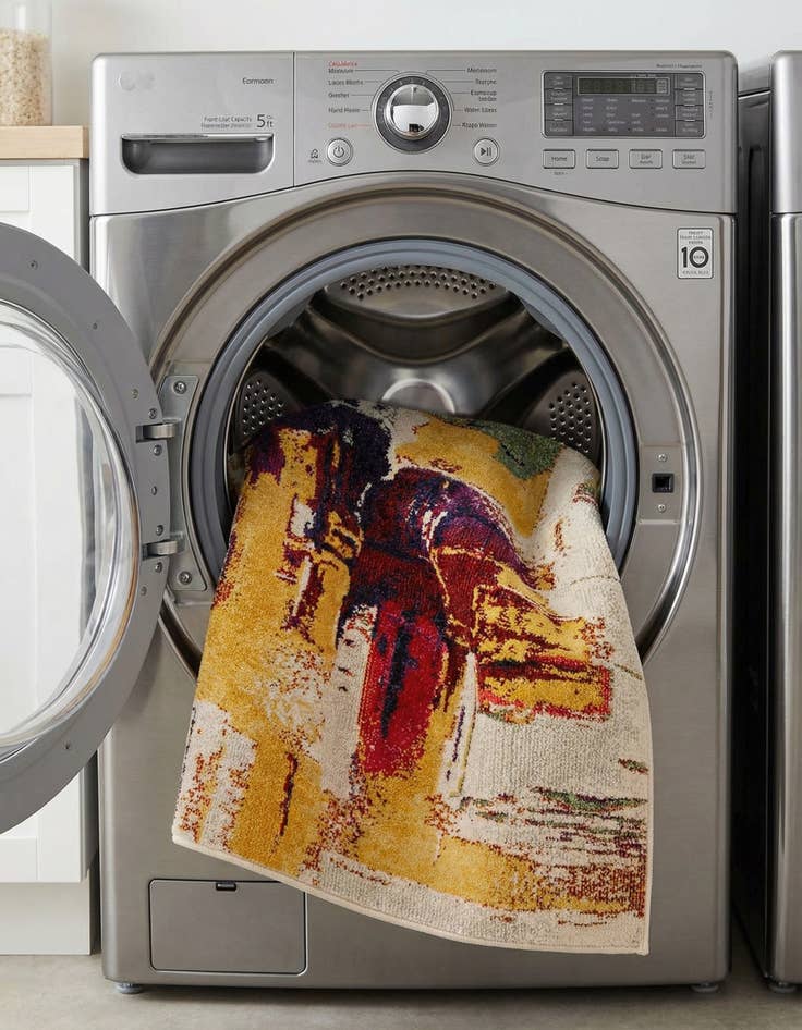 Detail image of  3' 3 x 5' 3  Washable Hyacinth Rug