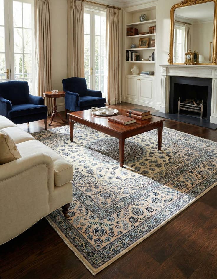 Detail image of 6' 8 x 6' 10 Nain Square Rug