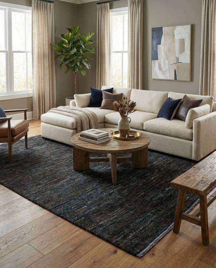 Detail image of 7' 10 x 10' 2 Hand Knotted Moroccan Wool Rug