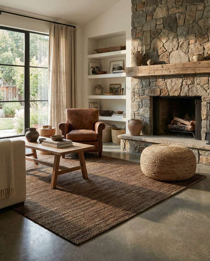 4' 7 x 6' 6 Hand Knotted Kashkuli Gabbeh Wool Rug