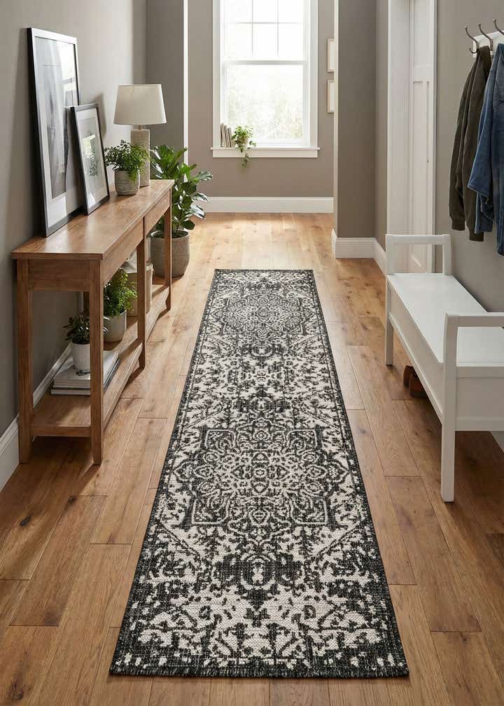 2' x 8' Easy-Clean Jill Zarin Dubai Indoor / Outdoor Runner Rug