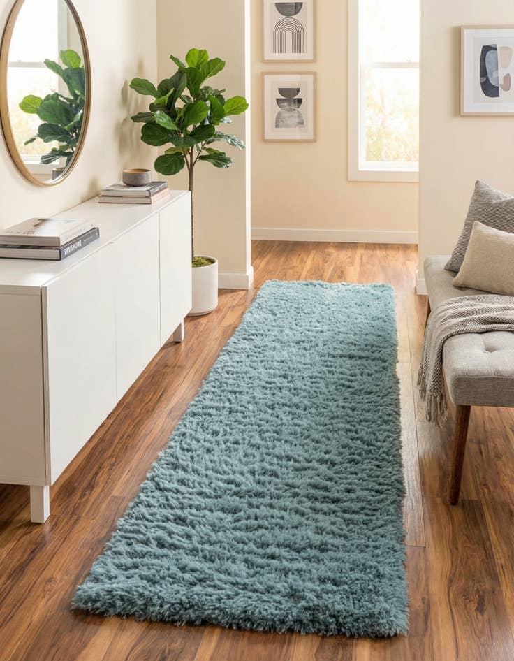 Detail image of  2' 7 x 10' Infinity Shag Runner Rug
