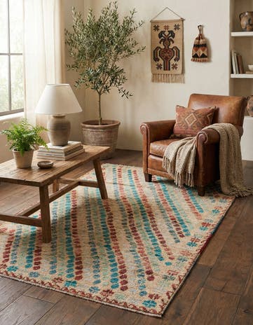 3' 7 x 5' 7 Hand Knotted Balouch Wool Rug