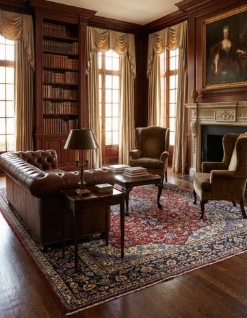 9' 10 x 13' 1 Hand Knotted Isfahan Persian Wool Rug