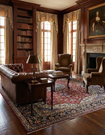 9' 10 x 13' 1 Hand Knotted Isfahan Persian Wool Rug