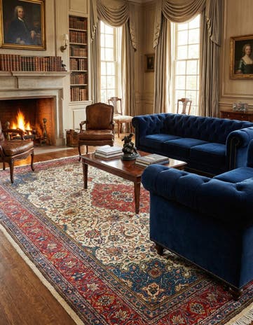 8' 2 x 11' 5 Sarouk Wool Rug