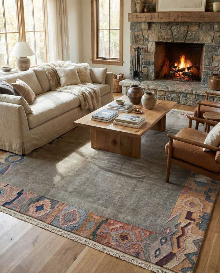 8' 5 x 11' 2 Hand Knotted Tibet Wool Rug