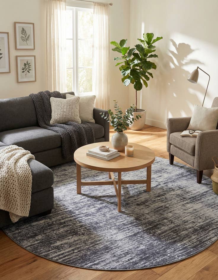 Detail image of 7' 10 x 7' 10 Asha Round Rug