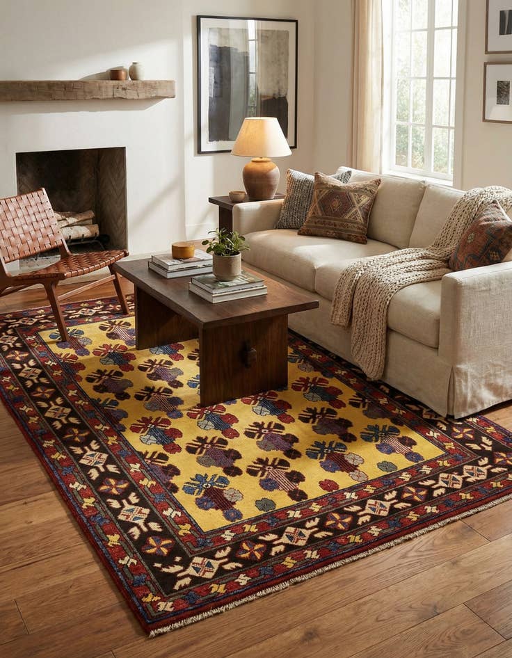 Detail image of 5' 10 x 7' 10  Hand Knotted Kazak Oriental Rug