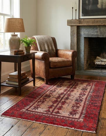 2' 9 x 5' 1 Hand Knotted Ultra Vintage Persian Wool Rug