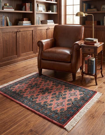 3' 2 x 5' 3 Hand Knotted Bokhara Rug