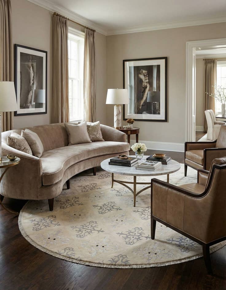 Detail image of 9' 9 x 13' 1  Hand Knotted Darya Rug