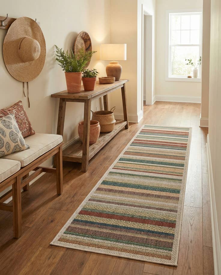 Detail image of 2' x 6' Easy-Clean Baja Indoor / Outdoor Runner Rug