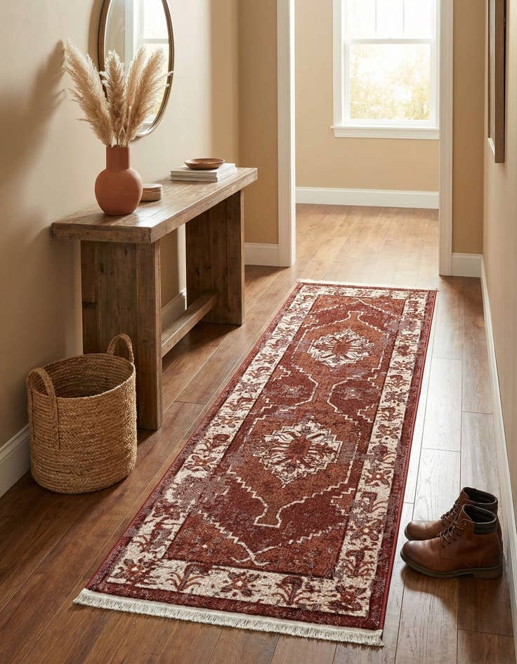 Detail image of 2' x 6' Nain Design Runner Rug