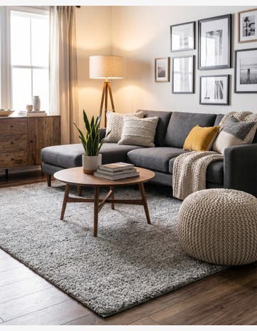 6' 5 x 6' 5 Jill Zarin Shaggy Chic Square Rug