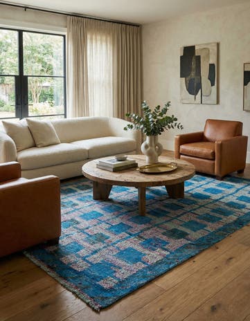 5' 5 x 8' 3 Hand Knotted Darya Wool Rug