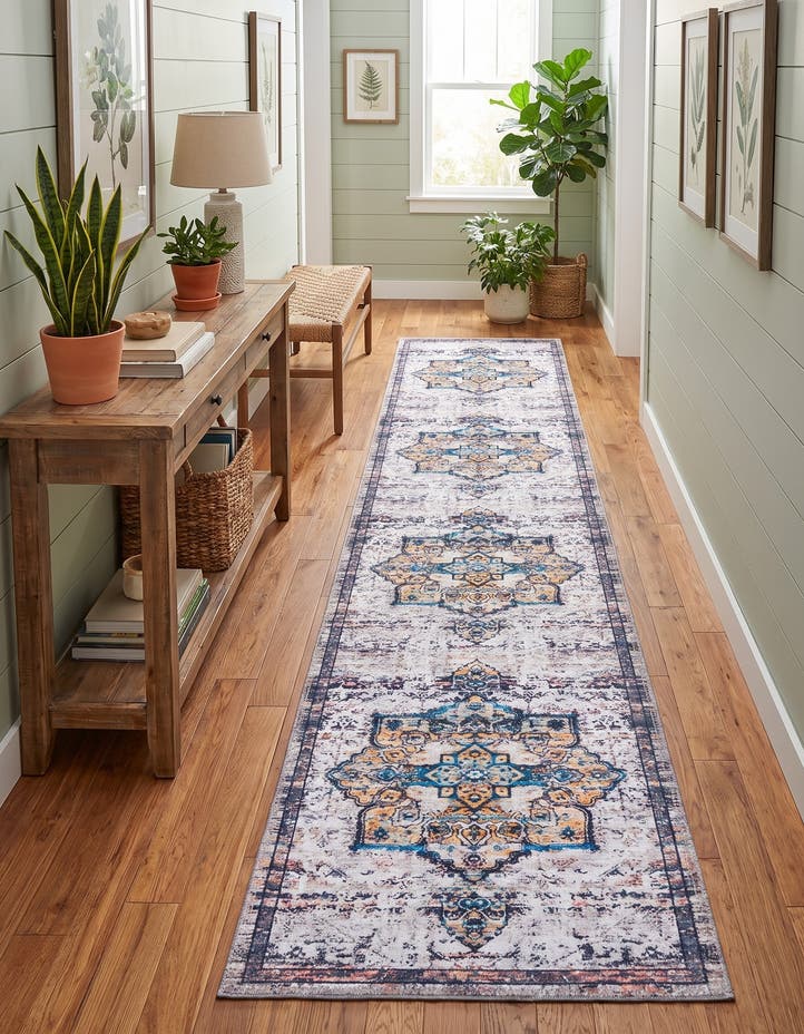 2' x 10' Washable Francesca Runner Rug