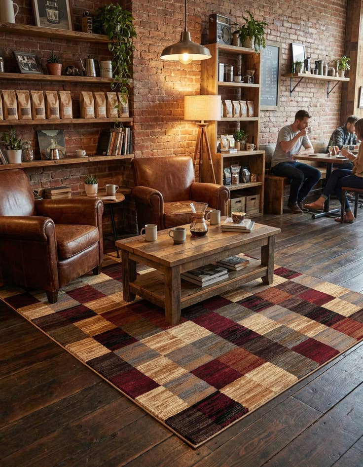 Detail image of 7' x 10' Coffee Shop Rug