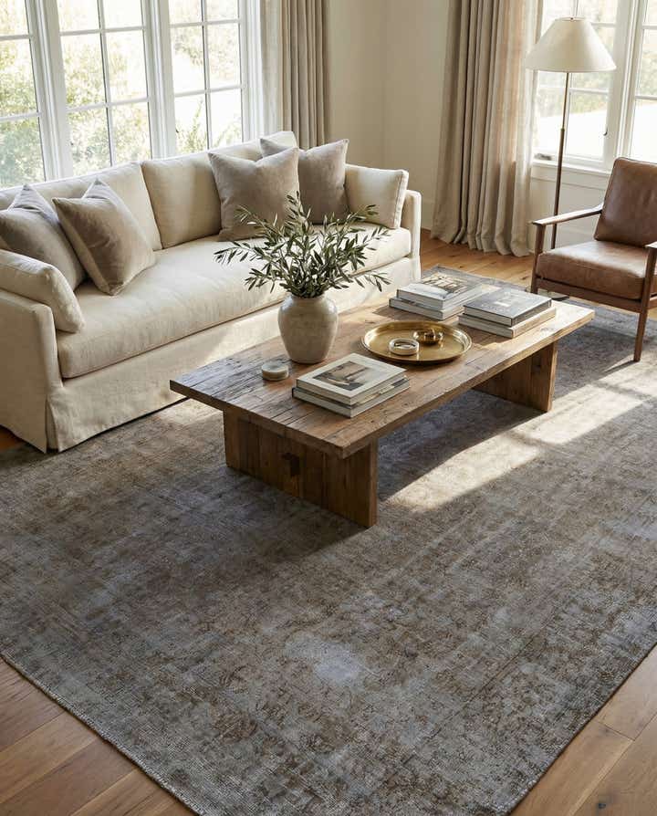 7' 10 x 10' 10 Hand Knotted Ultra Vintage Persian Wool Rug