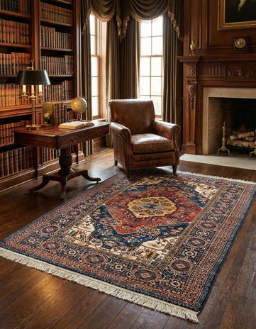 5' x 6' 7 Shirvan Rug