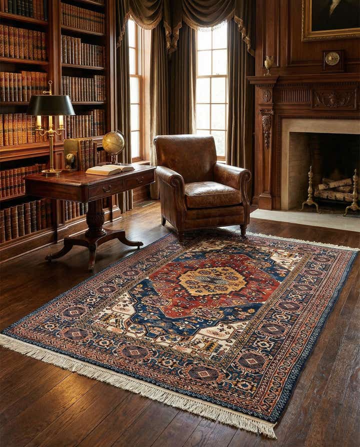 5' x 6' 7 Shirvan Rug