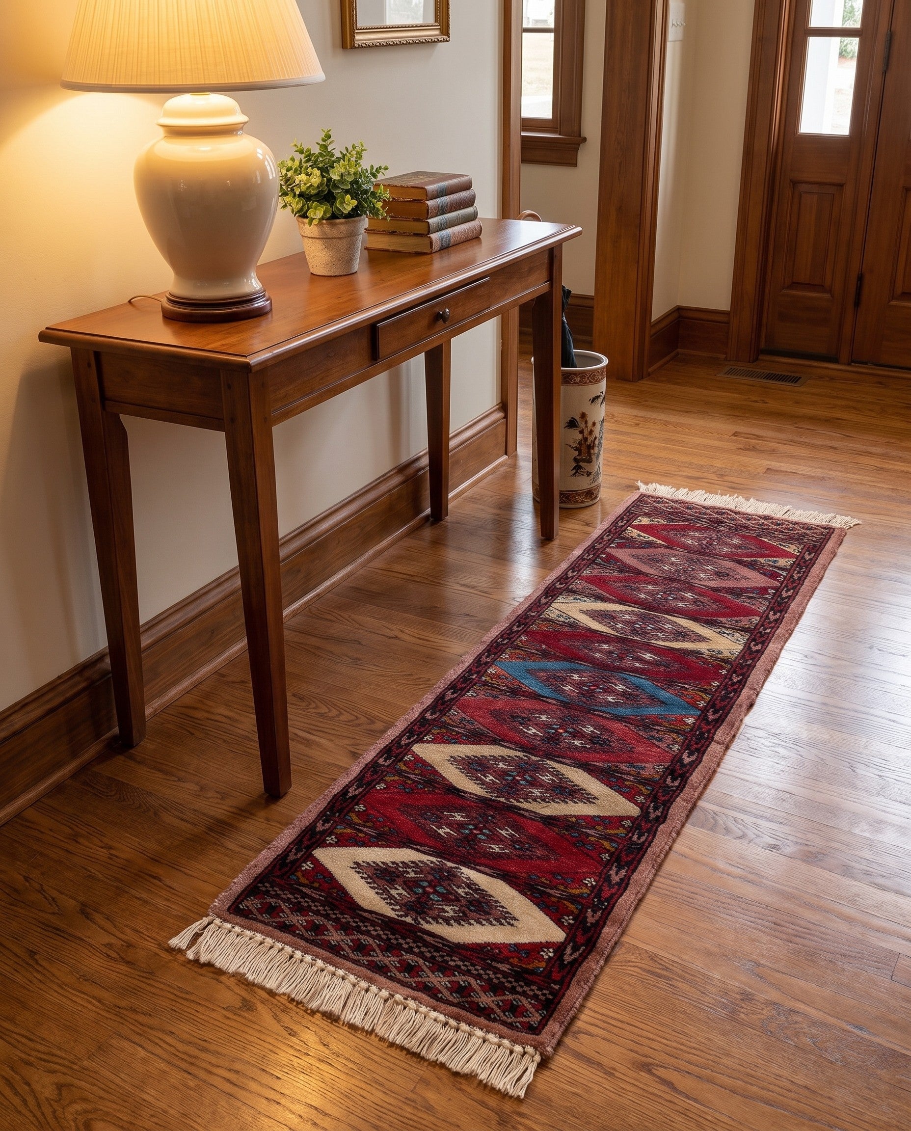 1' x 3' 10 Hand Knotted Bokhara Oriental Wool Runner Rug