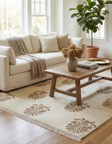 5' x 6' 7 Hand Knotted Darya Wool Rug