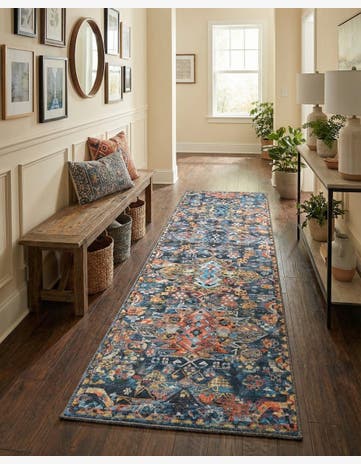 2' x 6' Washable Timeless Runner Rug