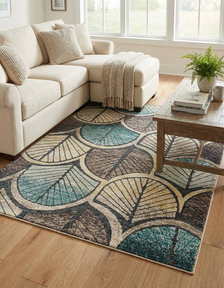 Detail image of 5' x 7' Easy-Clean Casablanca Indoor / Outdoor Rug