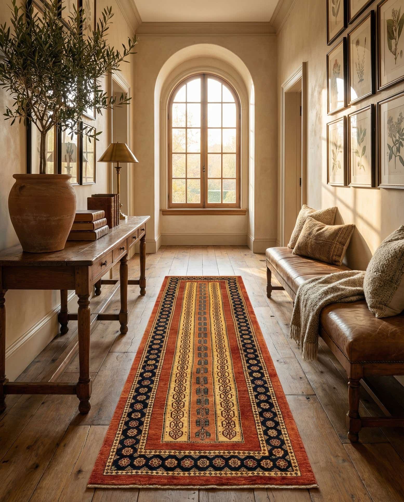 2' 9 x 9' 3 Luribaft Wool Runner Rug