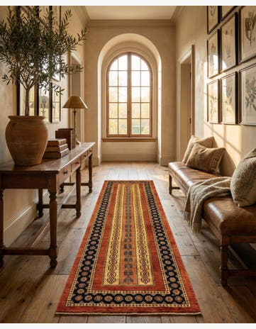 2' 9 x 9' 3 Luribaft Wool Runner Rug