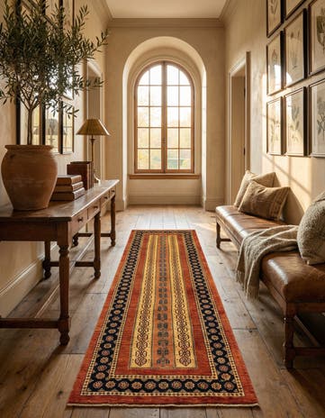 2' 9 x 9' 3 Luribaft Wool Runner Rug