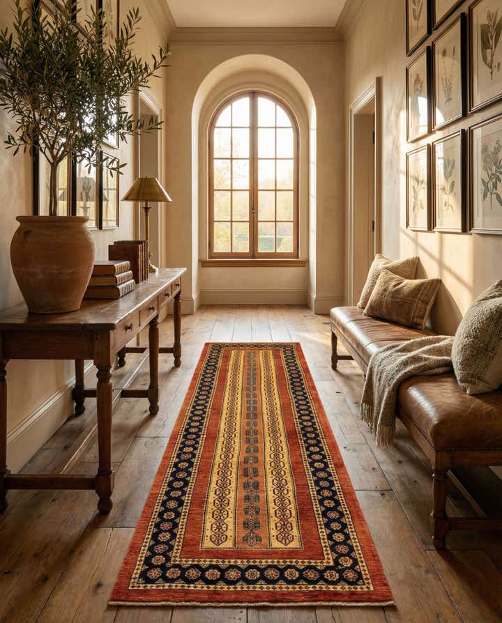 2' 9 x 9' 3 Luribaft Wool Runner Rug
