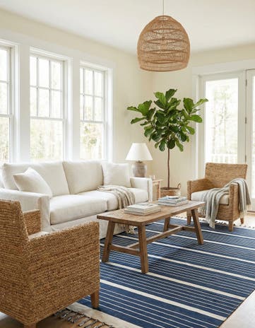 9' x 12' Hand Woven Chindi Cotton Rug