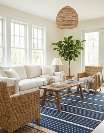 9' x 12' Hand Woven Chindi Cotton Rug
