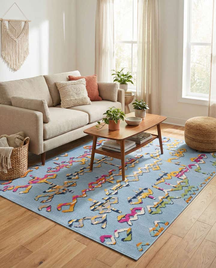5' 3 x 7' 7 Easy-Clean Indoor / Outdoor Rug